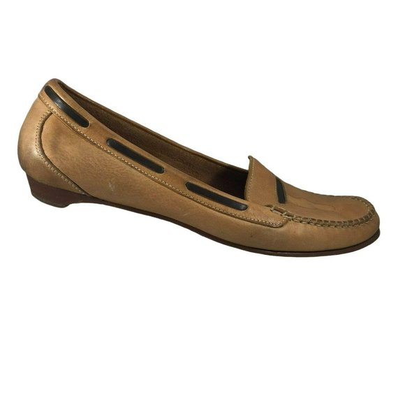 Cole Haan Shoes Womens 7 B Brown Leather Slip On Loafers Flat D17841 Work Casual - Picture 12 of 12